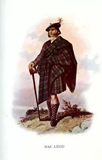 Images Dated 27th February 2020: Mac Leod, Traditional Scottish Clan Costume