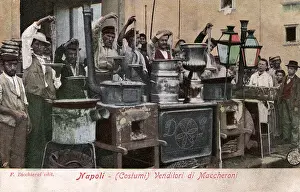 Macaroni Prints: Macaroni Sellers - Napoli, Italy