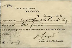 Macclesfield Workhouse Childrens Outing Fund - Subscription