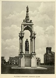 Images Dated 10th February 2016: Macdonald Monument at Place du Canada in Montreal