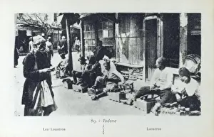 Cleaners Prints: Macedonian shoe shine boys