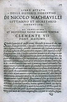 MACHIAVELLI, Niccol (1469-1527)