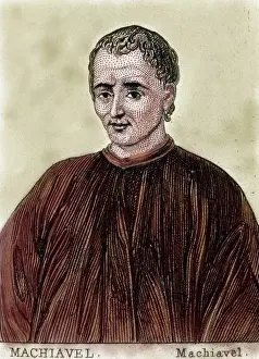 Machiavelli Prints: Machiavelli, Niccoln (1469- 1527). Italian writer and states