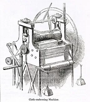 Machine in a bookbinding workshop, City of London