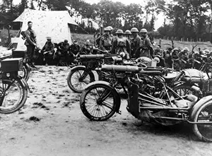 Horne Prints: Machine Gun Battalion at Dieval, northern France, WW1