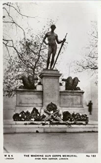 Wreath Collection: Machine Gun Corps Memorial, Hyde Park Corner, London
