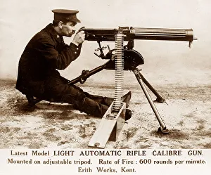 Trenches Prints: Machine Gun WW1
