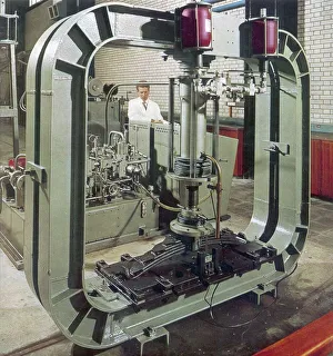 Machine for testing wagon springs Machine for testing wagon springs