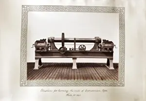 Ends Prints: Machine for turning the ends of economiser pipes