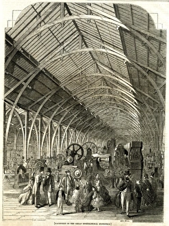 Images Dated 7th September 2017: Machinery in the Great International Exhibition of 1862