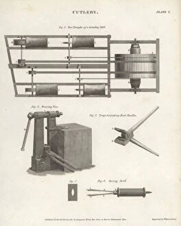 Trough Gallery: Machinery for making cutlery, 18th century