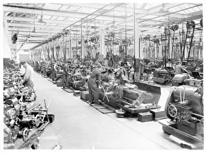 Machining Prints: Machining workshop for engine component production