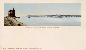 Mackinac Island, Michigan - viewed from Round Island