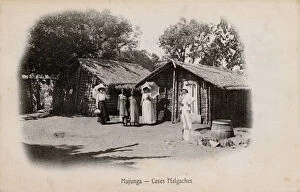Madagascan Collection: Madagascar - Traditional Malagasy Houses at Mahajanga
