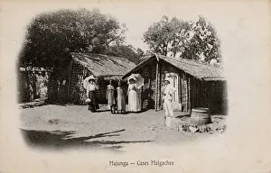 Visitors Prints: Madagascar - Traditional Malagasy Houses at Mahajanga