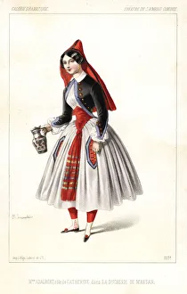 Adalbert Gallery: Madame Adalbert as Catherine in La Duchesse de Marsan, 1847