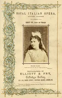 Madame Albani, Royal Italian Opera, Covent Garden, London