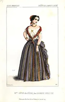 Guyon Prints: Madame Guyon as Elisa in La Case de l Oncle