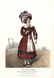 Madame Letellier as Nancy in Robin des Bois, 1824 Madame Letellier as Nancy in Robin des Bois, 1824