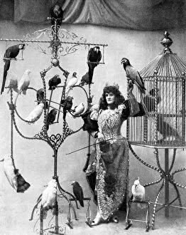 Images Dated 24th October 2004: Madame Marzella with her pets, at the Tivoli, 1896