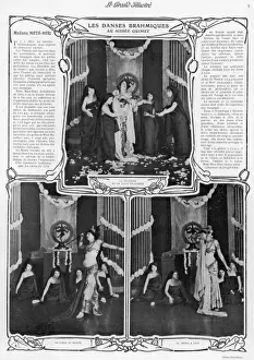 Madame Mata-Hari dancing at the Musee Guimet