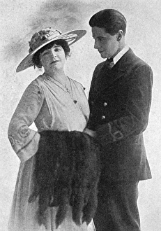 Madame Novello Davies & her son, Ivor Novello