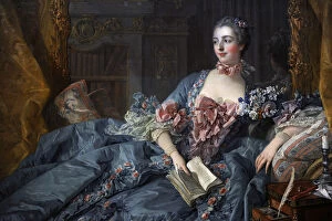 Images Dated 26th December 2012: Madame Pompadour (1721-1764). Portrait by Francois Boucher (