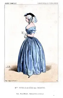 Lopera Prints: Madame Potier as Cecile in Cagliostro, 1844