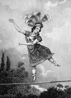 1816 Prints: Madame Saqui at Vauxhall