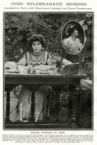 Madame Steinheil at work Madame Steinheil at work