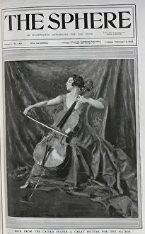 Cellist Prints: Madame Suggia, cellist