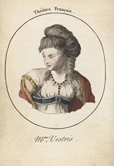 Madame Vestris, French actress, 1743-1804