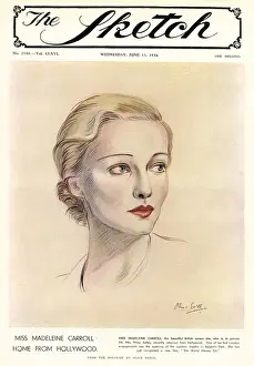 Madeleine Prints: Madeleine Carroll by Olive Snell
