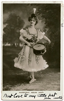 Drumming Collection: Mademoiselle Adeline Genee - Danish / British ballet dancer