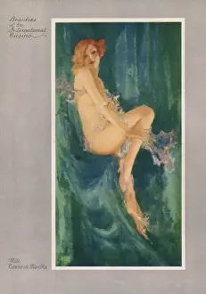 Beauties Prints: Mademoiselle Creme de Menthe