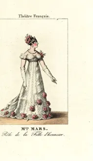 Mlle Prints: Mademoiselle Mars in La Fille d'honneur, Theatre Francais. 1819