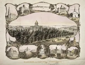 Madison Prints: Madison, the capitol of Wisconsin