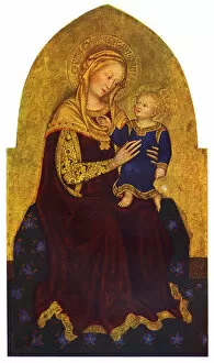Images Dated 8th December 2017: Madonna and Child by Gentile da Fabriano