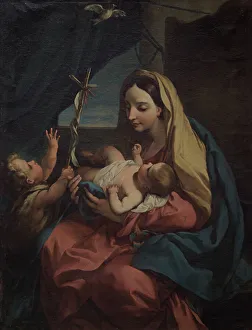 Madonna Prints: Madonna and Child with infant Saint John by Carlo Maratta