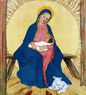 Manger Gallery: Madonna and Child by Muriel Dawson