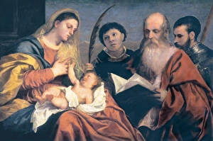 Titian Collection: Madonna with Child and Saints