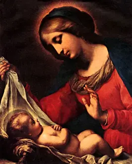 Madonna Tends To Child