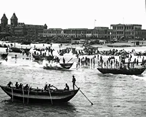 Madras (Chennai) from the jetty, Tamil Nadu, India