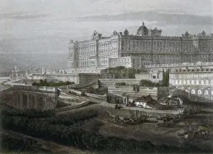 Palacio Prints: Madrid. Palacio de Oriente (Easter Palace) in