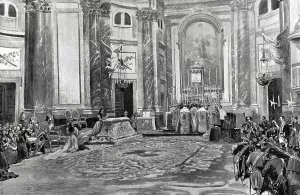 Solemn Prints: Madrid, Spain. Te Deum held on 24 January 1898