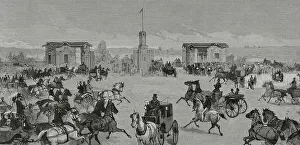 Racecourse Prints: Madrid - Spring meeting at the Hippodrome of the Castellana
