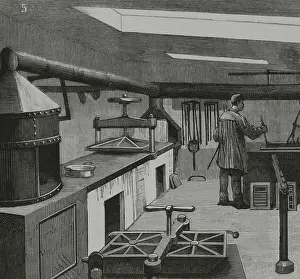 Zinc Prints: Madrid, typographic establishment - Sucesores de Rivadeneyra