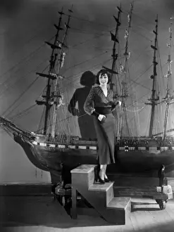 Mae Murray & Ship 1930S