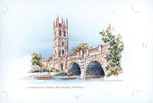Magdalen Tower and Bridge, Oxford
