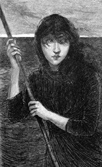 Maggie Tulliver in a boat